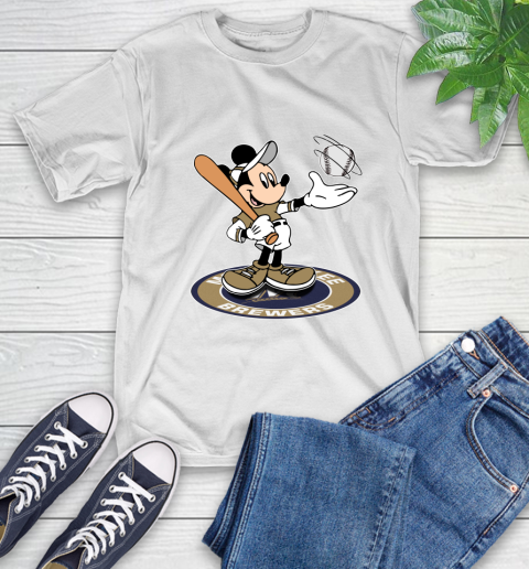 MLB Baseball Milwaukee Brewers Cheerful Mickey Disney Shirt T-Shirt 2