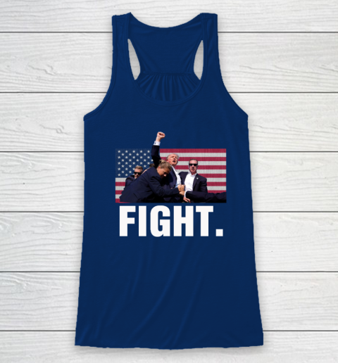 Trump Shooting Shirt Old Row Trump Fight Racerback Tank 4