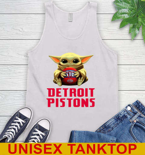 NBA Basketball Detroit Pistons Star Wars Baby Yoda Shirt 70
