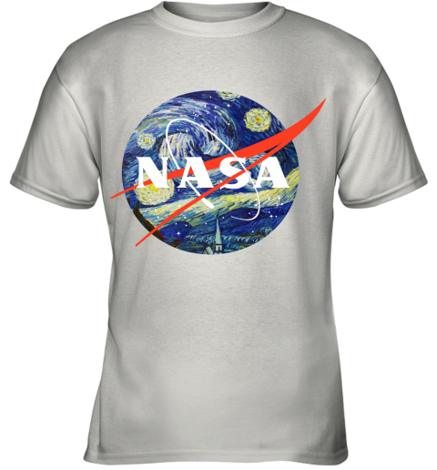 Van Gogh Starry Night Nasa Youth T-Shirt