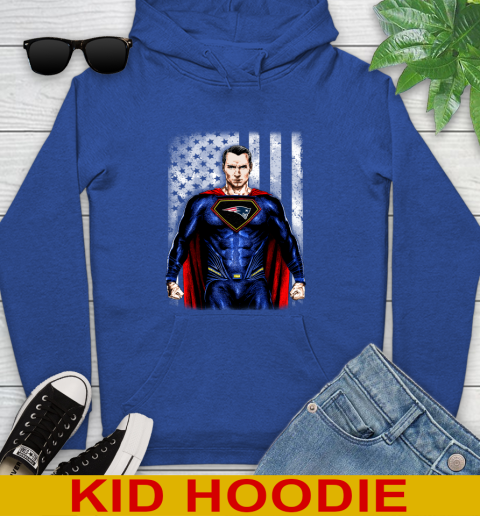 NFL Football New England Patriots Superman DC Shirt Youth Hoodie