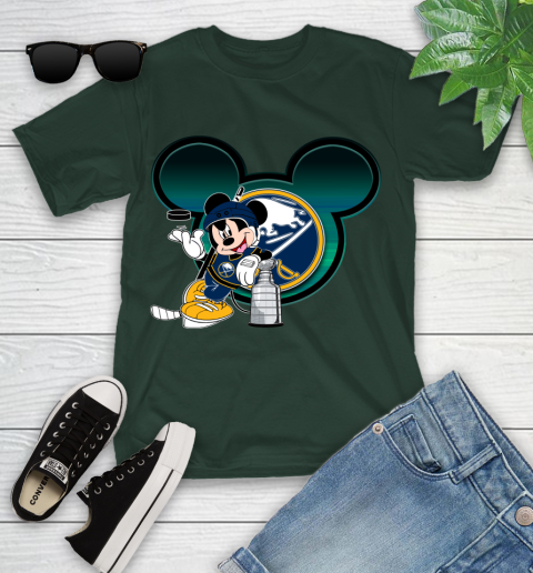 NHL Buffalo Sabres Stanley Cup Mickey Mouse Disney Hockey T Shirt Youth T-Shirt 5