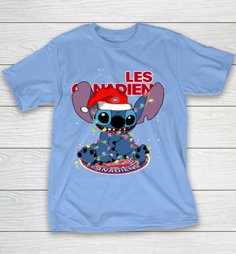 Montreal Canadiens NHL Hockey noel stitch Christmas Youth T-Shirt 7
