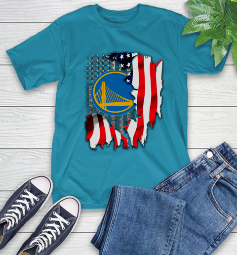 Golden State Warriors NBA Basketball American Flag T-Shirt 9