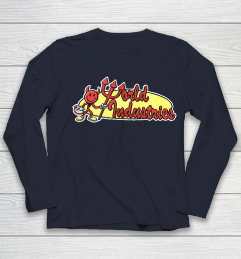 World Industries Devil Satan Hook Ups Skate Hookups Hook Ups Vintage 90's Youth Long Sleeve 2