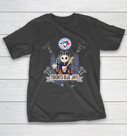 MLB Toronto Blue Jays Baseball Jack Skellington Halloween T-Shirt