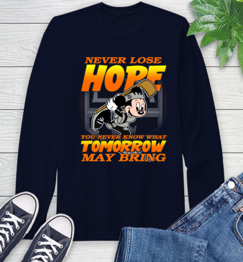 Los Angeles Kings NHL Hockey ootball Mickey Disney Never Lose Hope (1) Long Sleeve T-Shirt 3