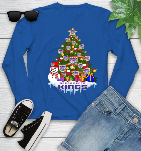 Sacramento Kings Merry Christmas NBA Basketball Sports Youth Long Sleeve 9