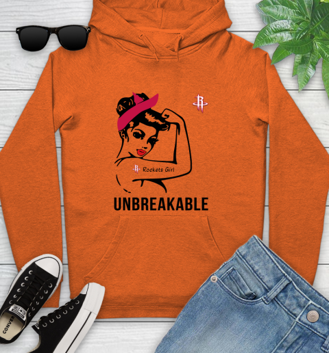 NBA Houston Rockets Girl Unbreakable Basketball Sports Youth Hoodie 3