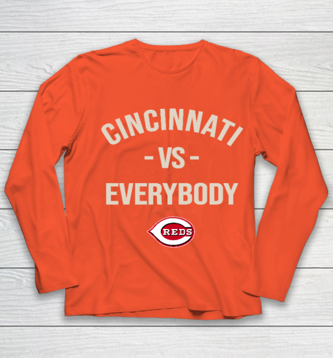 Cincinnati Reds Vs Everybody Youth Long Sleeve 3