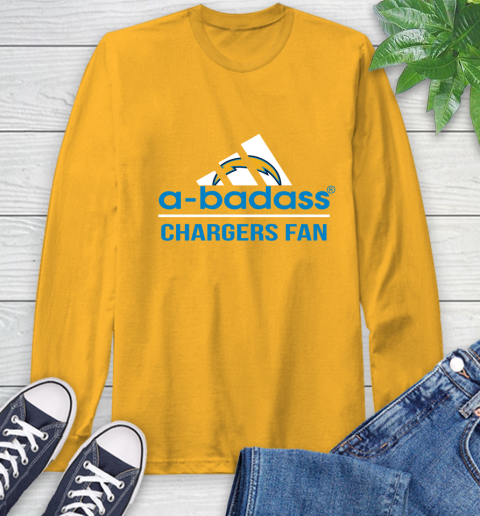 San Diego Chargers NFL Football A Badass Adidas Adoring Fan Sports Long Sleeve T-Shirt 2
