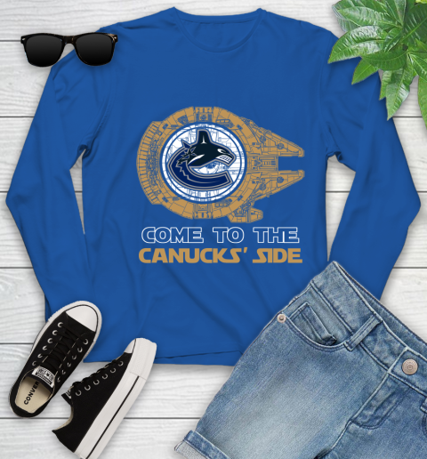 NHL Come To The Vancouver Canucks Wars Hockey Sports Youth Long Sleeve 10