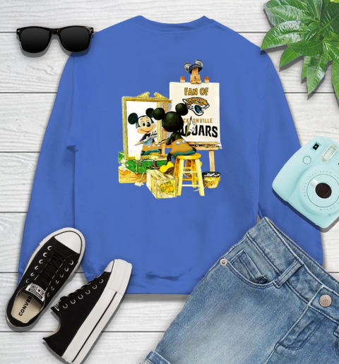 NFL Football Jacksonville Jaguars Mickey Drawing Shirt 110