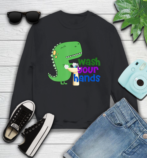Nurse Shirt Cute Dino T rex Wash Your Hands T Shirt Sweatshirt