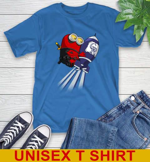 MLB Baseball Colorado Rockies Deadpool Minion Marvel Shirt T-Shirt 11