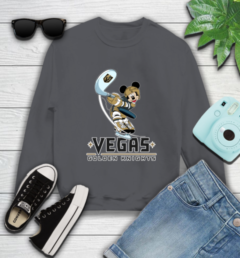 NHL Hockey Vegas Golden Knights Cheerful Mickey Mouse Shirt Sweatshirt 6