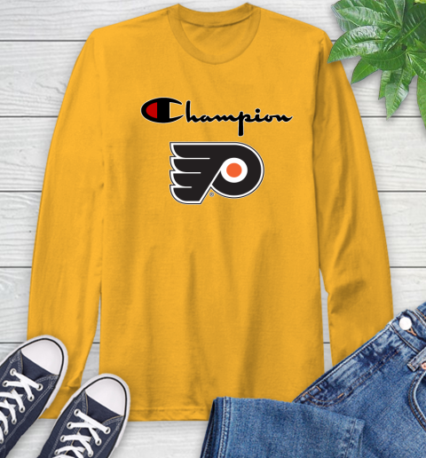 NHL Hockey Philadelphia Flyers Champion Shirt Long Sleeve T-Shirt 2