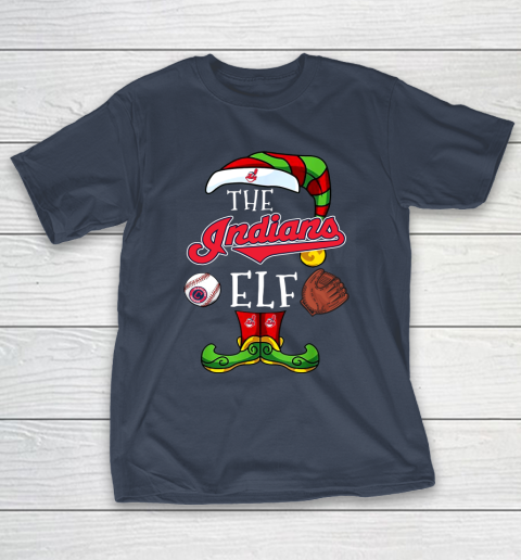 Cleveland Indians Christmas ELF Funny MLB T-Shirt 3
