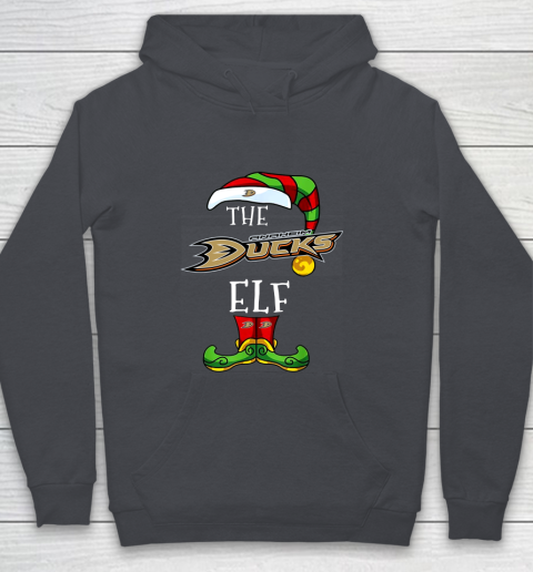 Anaheim Ducks Christmas ELF Funny NHL Youth Hoodie 5