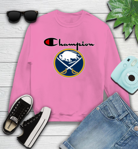 NHL Hockey Buffalo Sabres Champion Shirt Youth Sweatshirt 3
