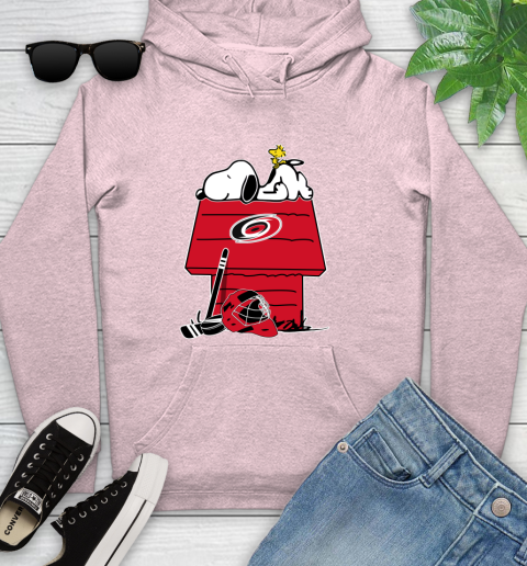 Carolina Hurricanes NHL Hockey Snoopy Woodstock The Peanuts Movie Youth Hoodie 10