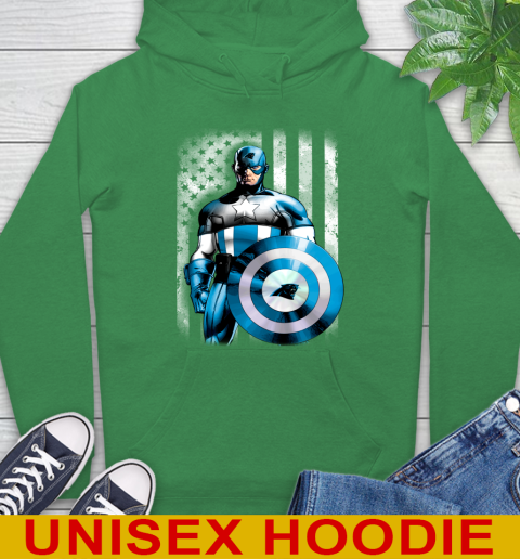 Carolina Panthers NFL Football Captain America Marvel Avengers American Flag Shirt Hoodie 8