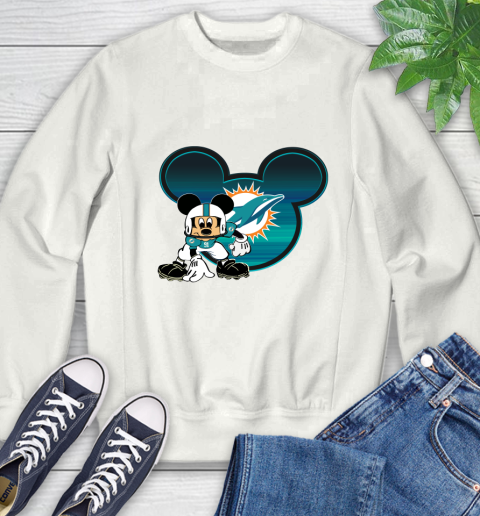 NFL Miami Dolphins Mickey Mouse Disney Football T Shirt Sweatshirt