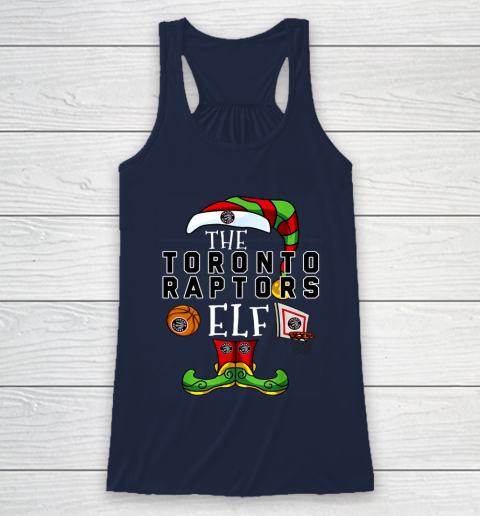 Toronto Raptors Christmas ELF Funny NBA Racerback Tank 8