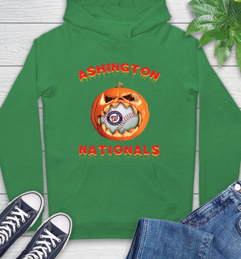 MLB Washington Nationals Halloween Pumpkin Baseball Sports Hoodie 8