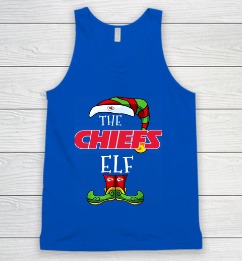 Kansas City Chiefs Christmas ELF Funny NFL Tank Top 4