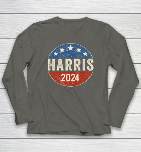 Kamala Harris 2024 For President Campaign US Flag Long Sleeve T-Shirt 4
