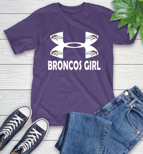 NFL Denver Broncos Girl Under Armour Football Sports T-Shirt 5