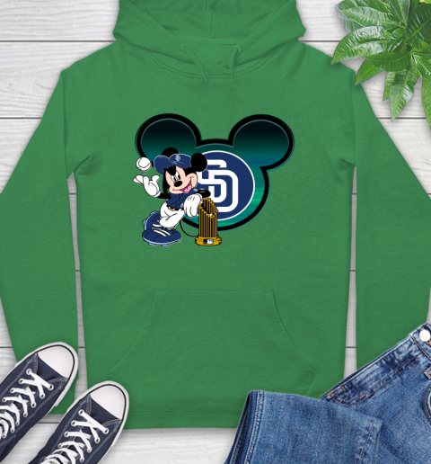 MLB San Diego Padres The Commissioner's Trophy Mickey Mouse Disney Hoodie 8