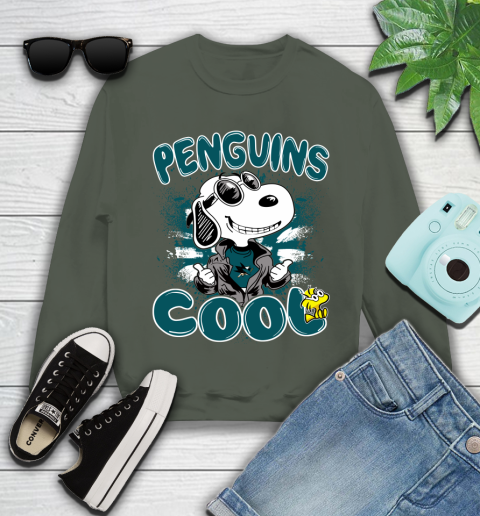 NHL Hockey San Jose Sharks Cool Snoopy Shirt Youth Sweatshirt 7