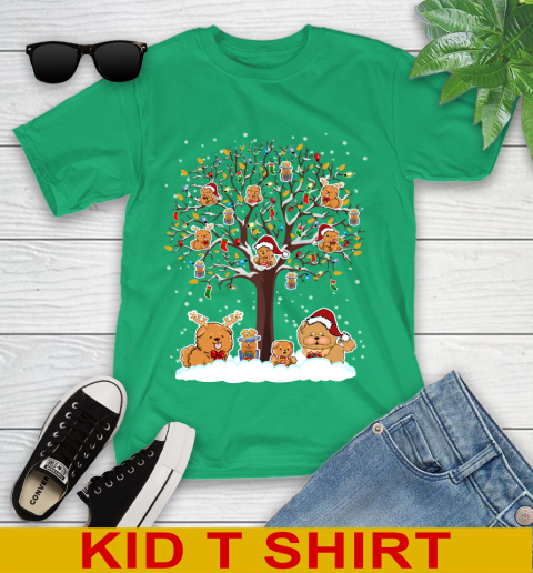 Chow Chow dog pet lover light christmas tree shirt 103