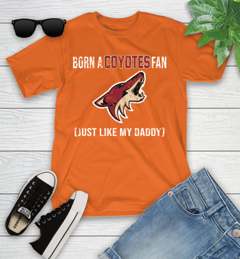 NHL Arizona Coyotes Hockey Loyal Fan Just Like My Daddy Shirt Youth T-Shirt 8