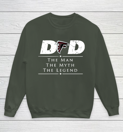 Atlanta Falcons NFL Football Dad The Man The Myth The Legend Youth Sweatshirt 8
