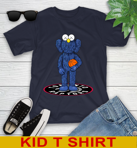 NBA Basketball Toronto Raptors Kaws Bff Blue Figure Shirt Youth T-Shirt 4 NBA Basketball Toronto Raptors Kaws Bff Blue Figure Shirt Youth T-Shirt - Image 4