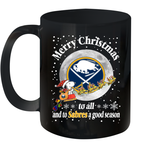 Buffalo Sabres Merry Christmas To All And To Sabres A Good Season NHL Hockey Sports Ceramic Mug 11oz