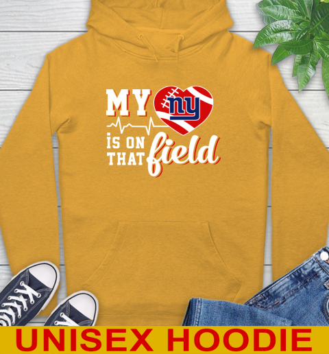 NFL My Heart Is On That Field Football Sports New York Giants Hoodie 2