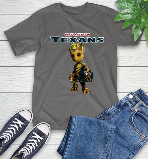 Houston Texans NFL Football Groot Marvel Guardians Of The Galaxy T-Shirt 9