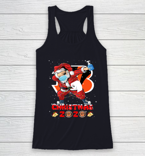 Cincinnati Bengals Funny Santa Claus Dabbing Christmas 2020 NFL Racerback Tank 7
