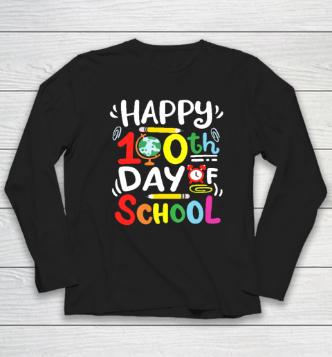 Happy 100th Day Of School 100 Days Of School Teacher Student Long Sleeve T-Shirt