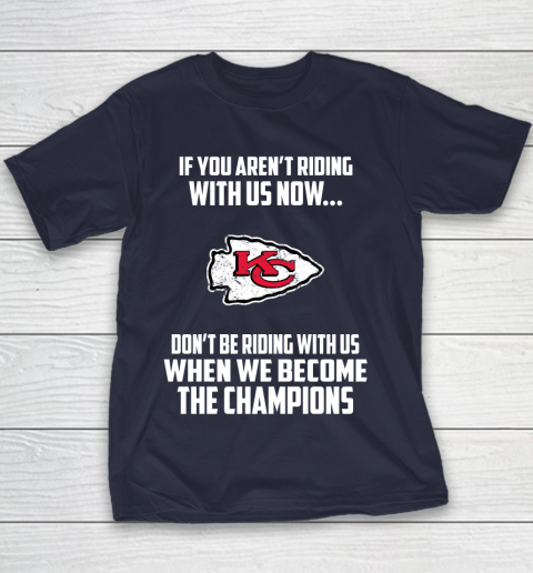 NFL Kansas City Chiefs Football We Become The Champions Youth T-Shirt 2