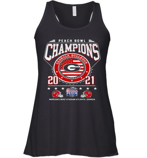 Georgia Bulldogs Peach Bowl Champions 2021 Racerback Tank