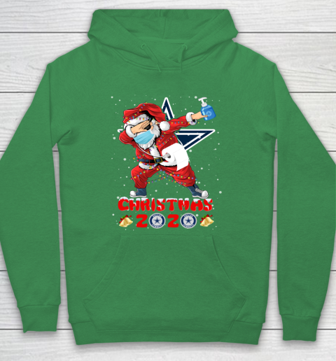 Dallas Cowboys Funny Santa Claus Dabbing Christmas 2020 NFL Hoodie 5
