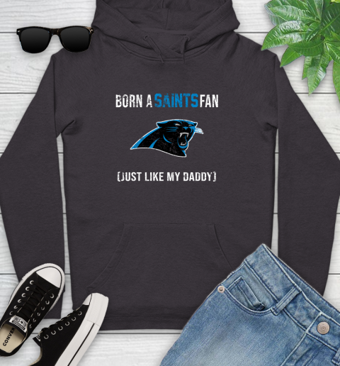 NFL Carolina Panthers Football Loyal Fan Just Like My Daddy Shirt Youth Hoodie 6
