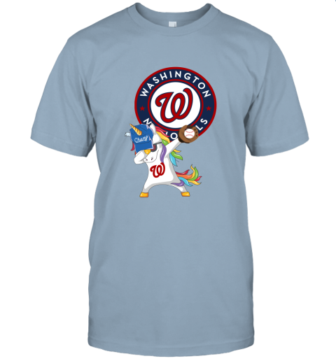 Hip Hop Dabbing Unicorn Flippin Love Washington Nationals Unisex Jersey Tee