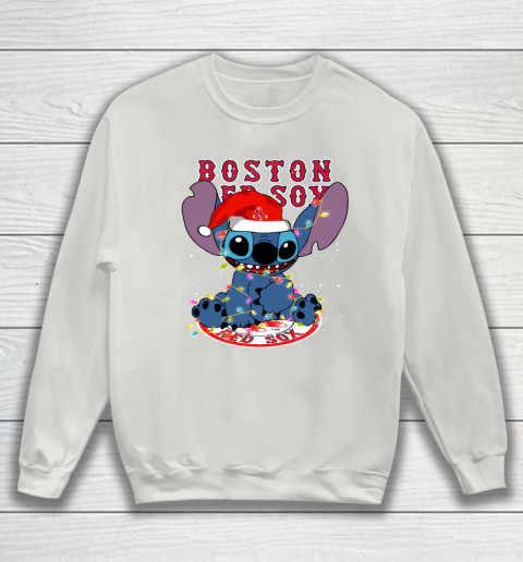 Boston Red Sox MLB noel stitch Baseball Christmas Sweatshirt 8