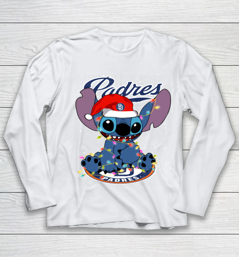 San Diego Padres MLB noel stitch Baseball Christmas Youth Long Sleeve